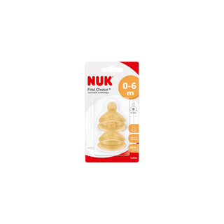 NUK Tetina Látex S1 0-6m 2bl Médio - Twisted Media
