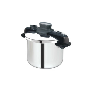 Panela de pressão Tefal Secure Compact 8L inox com 5 sistemas de segurança - Twisted Media