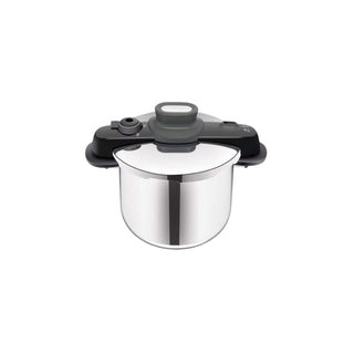 Panela de pressão Tefal Secure Compact 8L inox com 5 sistemas de segurança - Twisted Media
