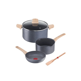 Panelas Antiaderente TEFAL Natural 5pcs  de indução - Twisted Media