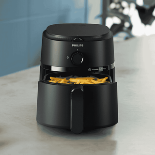 Fritadeira elétrica Philips AirFryer Mini 3,2L preta - Twisted Media