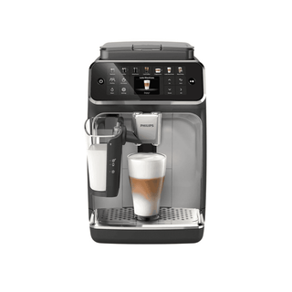 Máquina de café expresso Philips EP4446/70 LatteGo preto e prata - Twisted Media