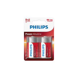 Pilhas Alcalinas Philips 1.5V Tipo D - Twisted Media