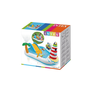 Piscina inflável infantil Intex Fishing Fun Multicolor com escorregador - Twisted Media