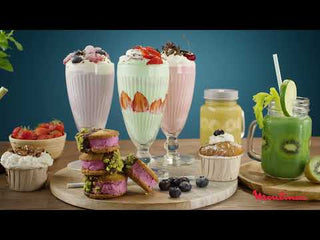 Liquidificador MOULINEX 1600W alta velocidade, com jarra de 1,75L para preparos rápidos e eficientes.