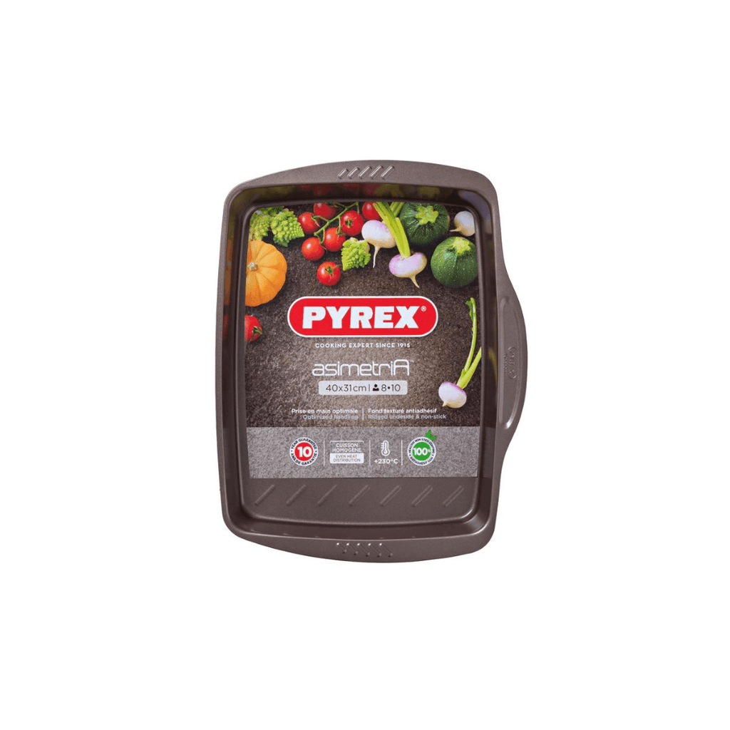 PYREX Bandeja para Forno 40x31cm - Grande Capacidade e Qualidade