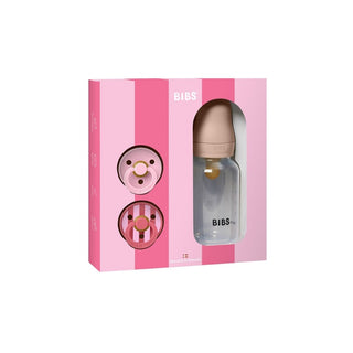 Set de presente Blush com chupetas e biberão de 150 ml para recém-nascido - Twisted Media
