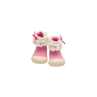 ATTIPAS Botinhas Para Bebé Feminino Rosa - Twisted Media