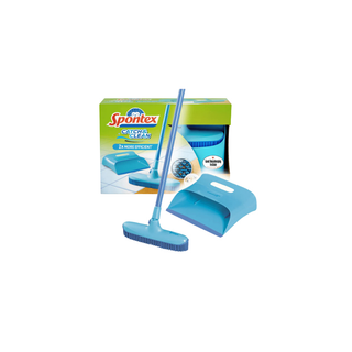 SPONTEX Conjunto De Vassoura De Limpeza e Pá De Lixo - Twisted Media