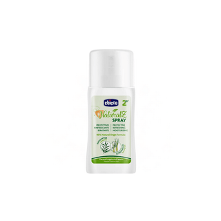 Frasco do Spray Chicco NaturalZ 100ml em fundo branco. Twisted Media.