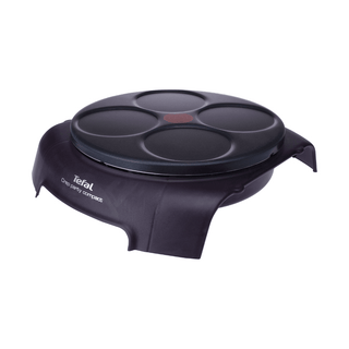 Máquina Tefal Crepe Party Compact com 4 espátulas, 1 concha dosadora e revestimento antiaderente