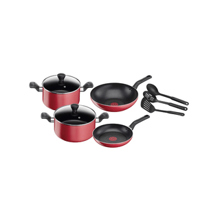 Conjunto TEFAL Panela Super Cook Antiaderente 9 peças, ideal para cozinhar sem esforço e com alta performance.