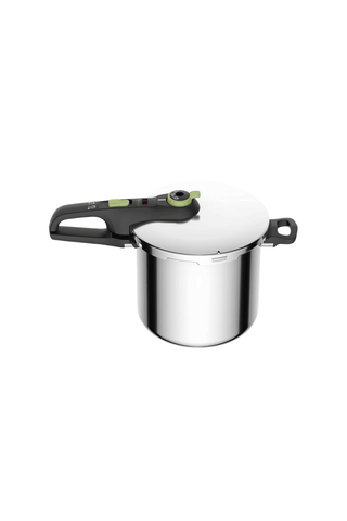 Panela de pressão Tefal Secure Trendy 8 litros em inox com cesto de vapor - Twisted Media.