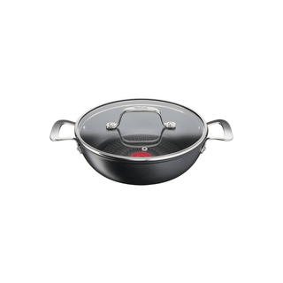 Panela rasa Tefal Unlimited 26cm com revestimento antiaderente TITANIUM e base THERMO-FUSION.