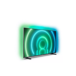 Televisão 55 polegadas com tecnologia Ambilight e resolução Ultra HD 4K