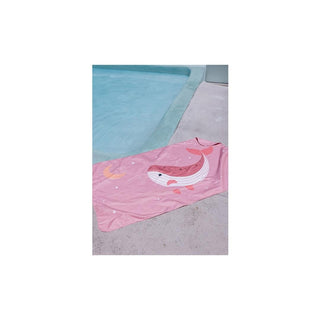 Toalha de praia Monnëka Wild rosa leve, compacta e absorvente para crianças - Twisted Media