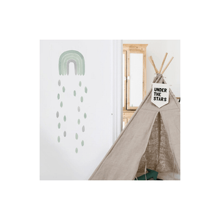 TRESXICS Adesivo Parede Watercol Rainbow green - Twisted Media