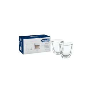 Xícaras Cappuccino Delonghi 190ml vidro duplo soprado - Twisted Media